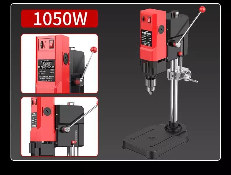 Compact 220V High-Power Multifunctional Bench Drill Press – Precise Industrial-Grade Drilling Machine