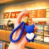 Seonjae Run Pendant Cartoon Bear Keychain for Girls' Backpack