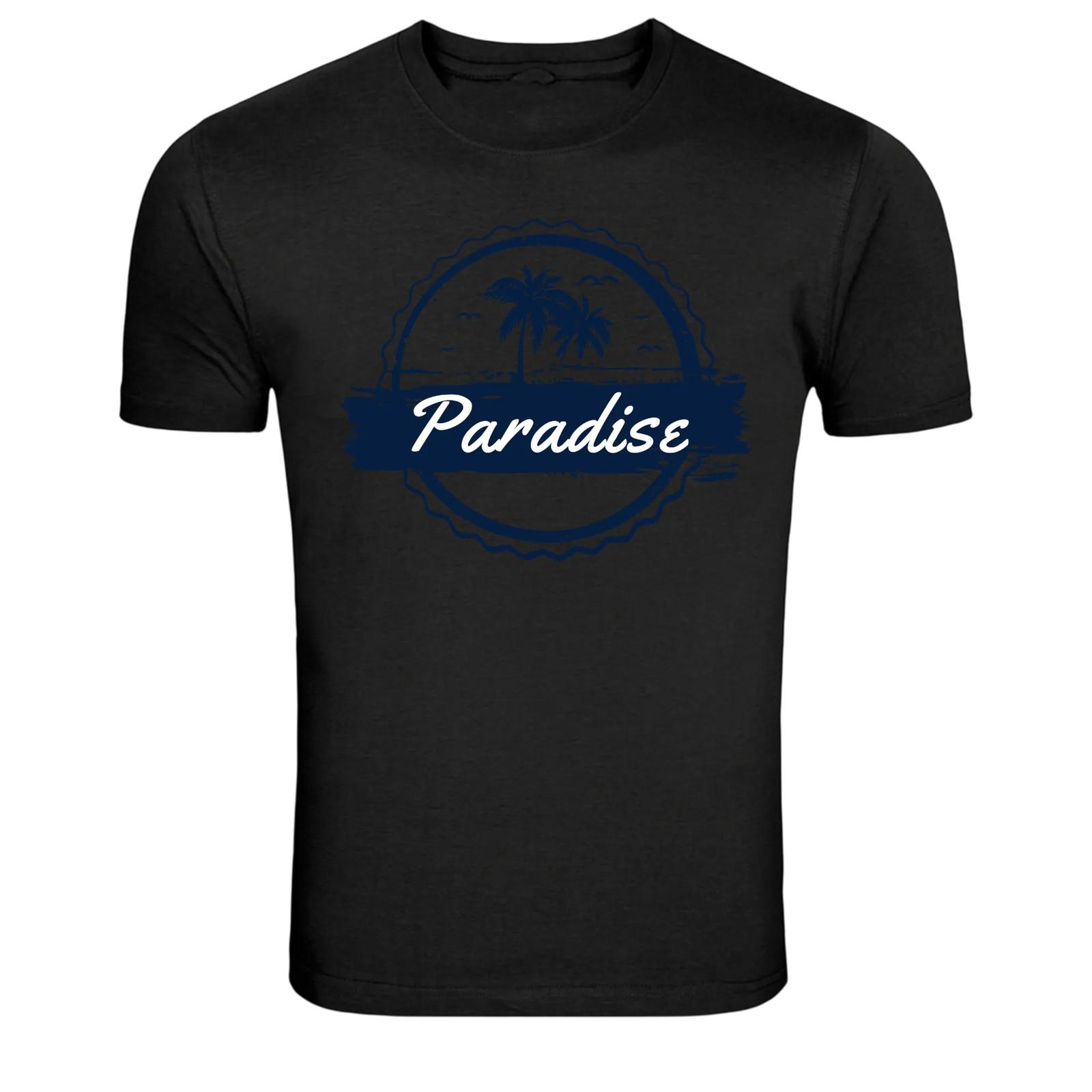 Paradise Tropical Island Beach Palm Graphic T-Shirt XXXXL