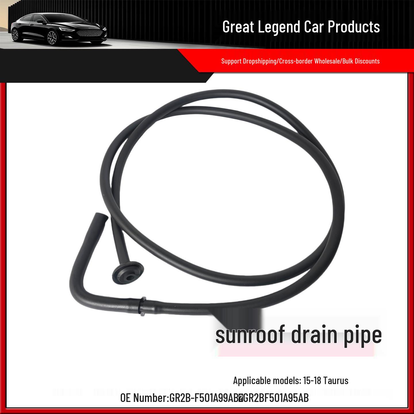 

Taurus Sunroof Drain Pipes for Front and Rear: GR2B-F501A99AB, GR2B-F501A95AB Right Rear