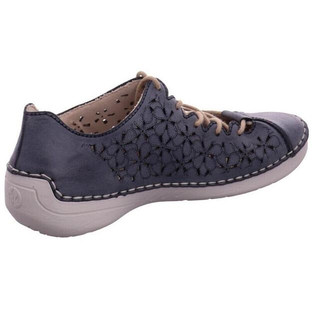 Женские полуботинки Rieker Lace-up shoe 52518 blue