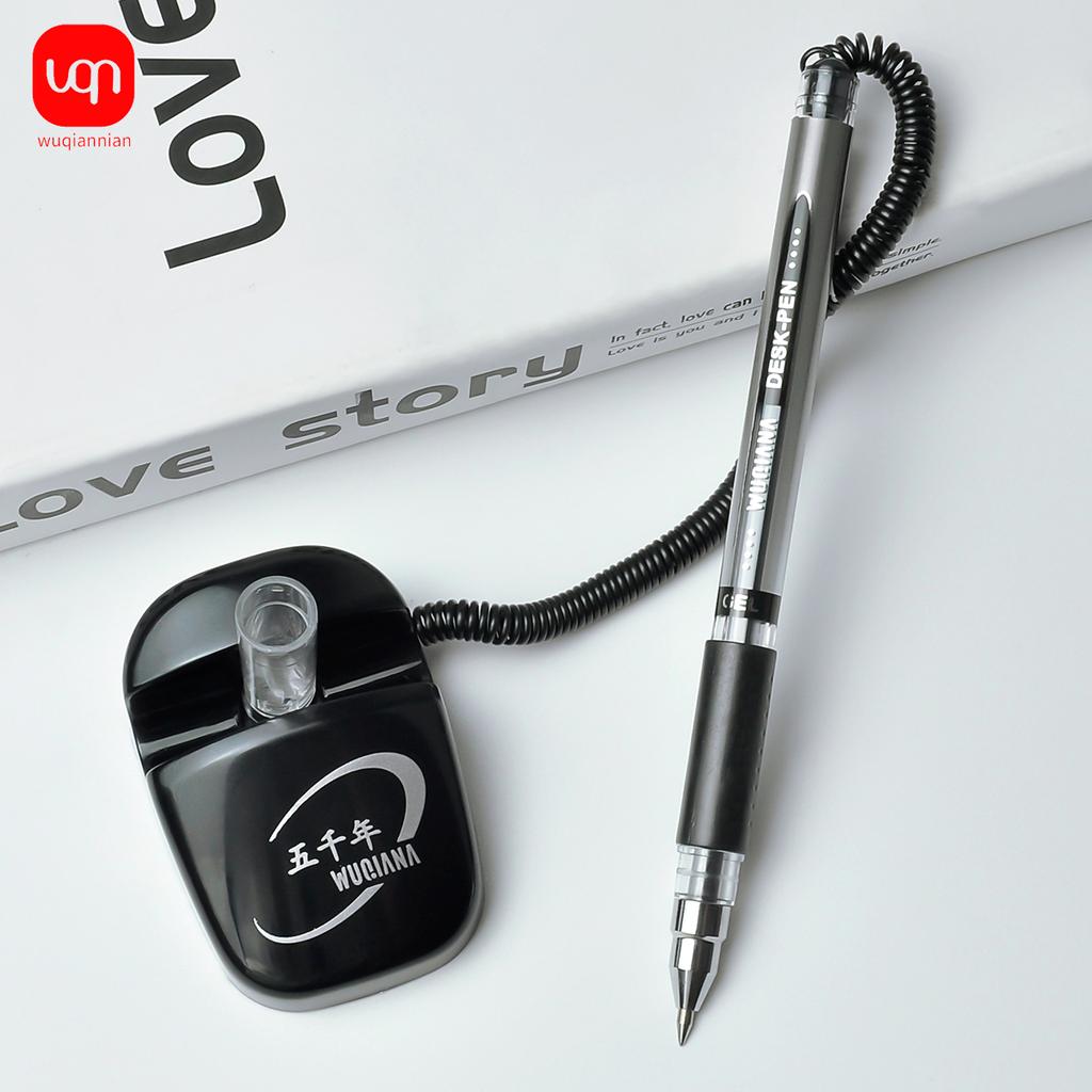 WQN Counter Black Pens Desktop Black Pens Table Bank Black Pens Anti-theft Ink Black Pens Receiving Desktop Pens Black Gel Ink