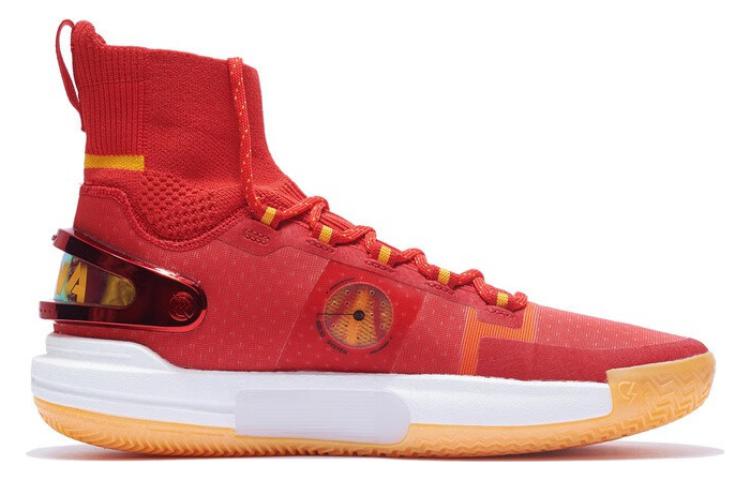 Li Ning Speed 9 Ultra Textile, Synthetic Leather Cushioning Slip Resistant Abrasion Resistant High top Basketball Shoes ABAT013-6