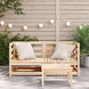 Garden Corner Sofa Set 2 Pcs 70x70x67 Cm Solid Pine Wood