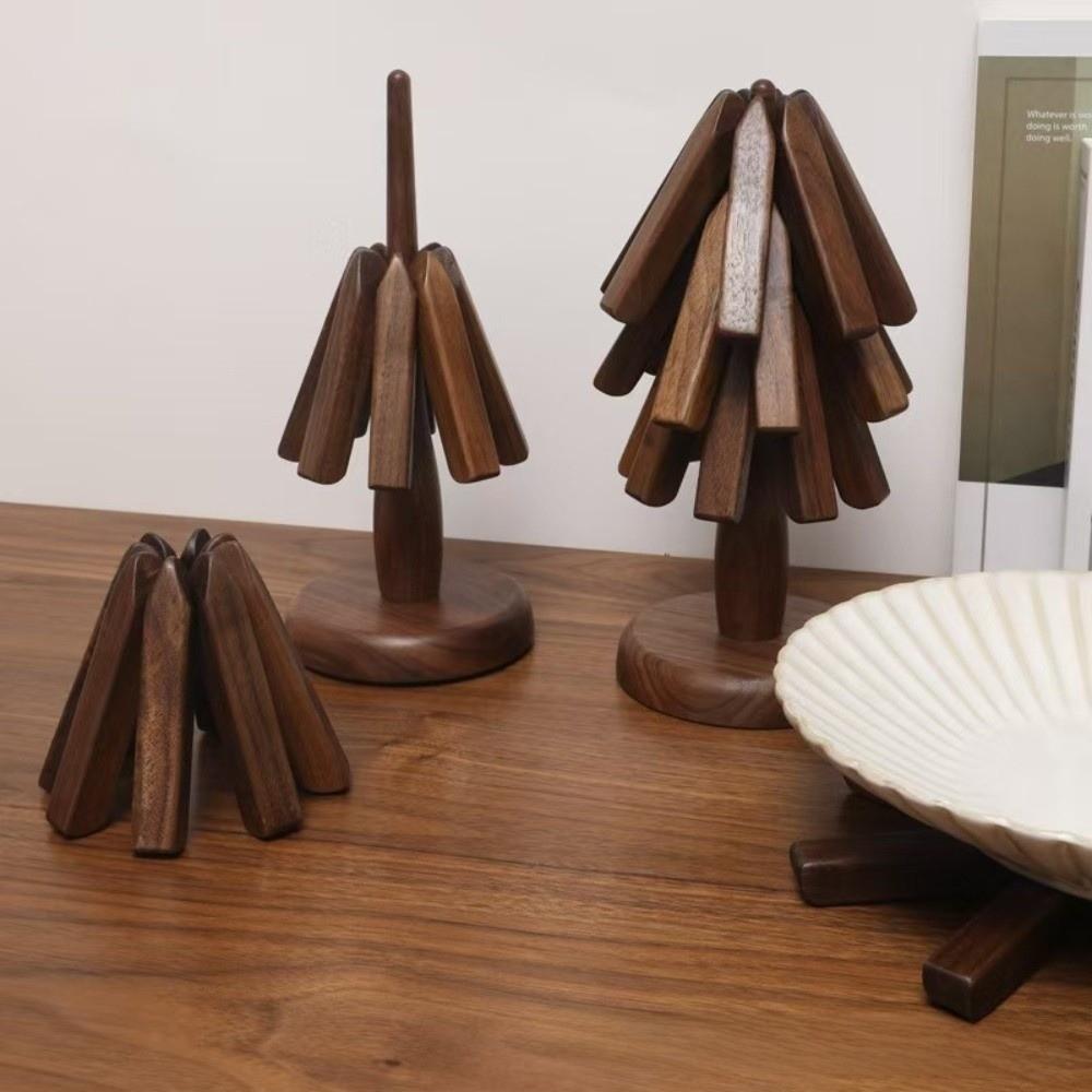 Tree Shaped Placemat Heat Resistant Trivet Artful Insulation Mat Home