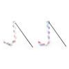 2pcs Tassel Toy Plush Balls Cat Teaser Wand  Interactive Cat Toys Funny Bell Pole Teaser Wand Pet Supplies Accessory