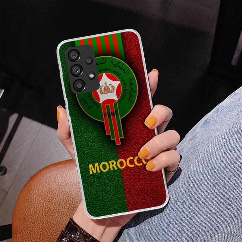 Morocco Flag Phnoe Case for Samsung Galaxy A17 A37 A57 A16 A26 A36 A56 A15 A14 A13 A55 A54 A53 A35 A34 A33 A25 A24 A23 A52 Galax