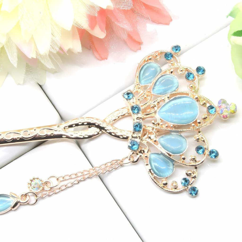 Miaomyao Unique pour Cheveux Japonais et Métal Style Antique Or Rose Cheveux Épingle à Cheveux Miaomyao, Épingle à Cheveux, Vêtements, Tomesode, Kimono, Yukata, Ornement,