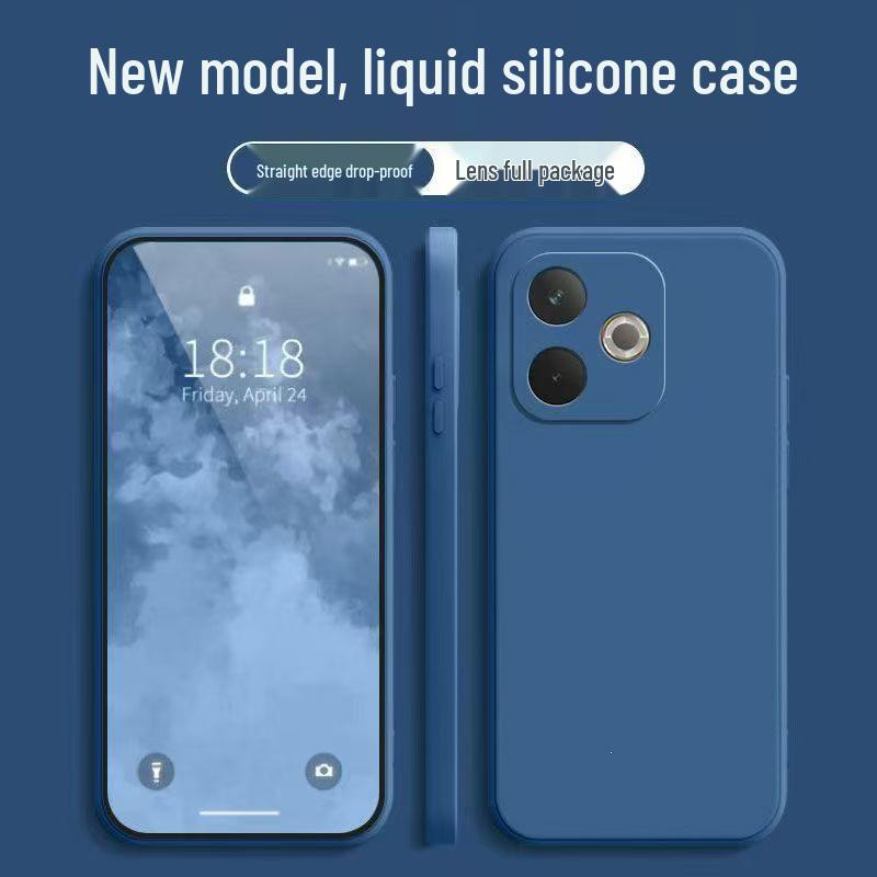 OPPO A5 Vitality Edition Solid Color Liquid Silicone Drop-proof Case