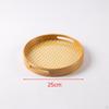 Bamboo Serving Tray with Handles Decorative Breakfast Fruit Dessert for Party