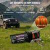 Guincho Elétrico 3500LBS 12V, Guincho Off-Road à Prova d'Água IP55 para Carro/ATV/Barco/Reboque Corda Sintética Guincho 3500LBS