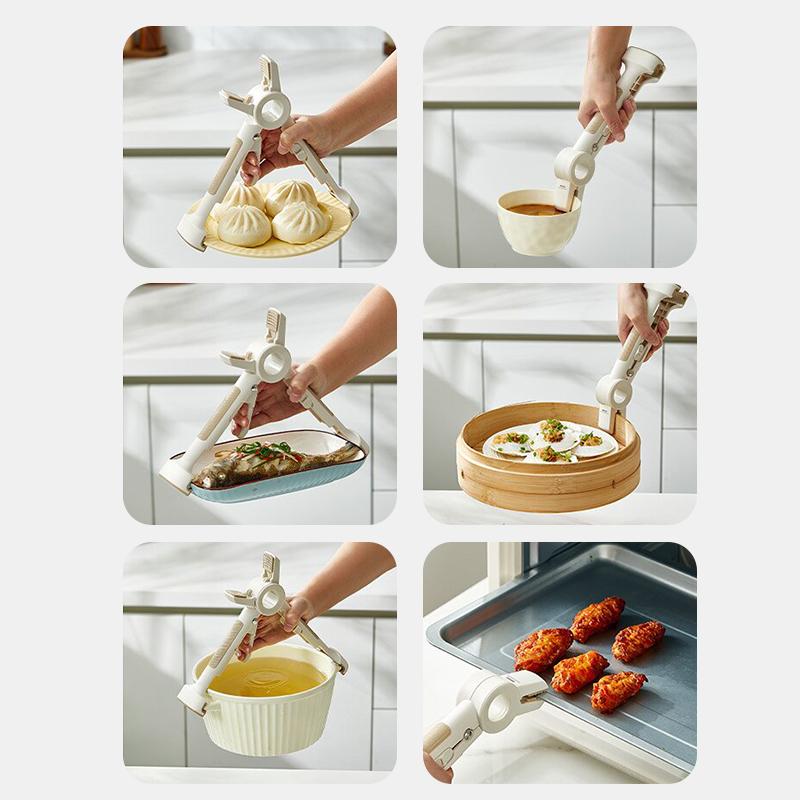 2-In-1 Multi-Purpose Anti-Scalding Hot Bowl Dish,Silicone Hot Plate Gripper,Dip Clips For Plates,Plate Gripper