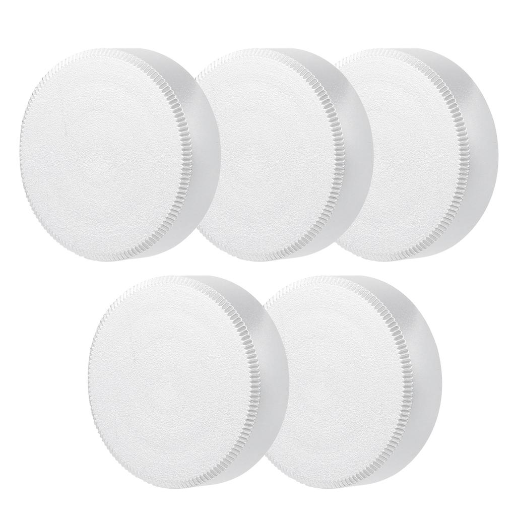 5Pcs C Mount Lens Rear Cap Portable Metal Protective Cover Camera Accessory Parts Silver