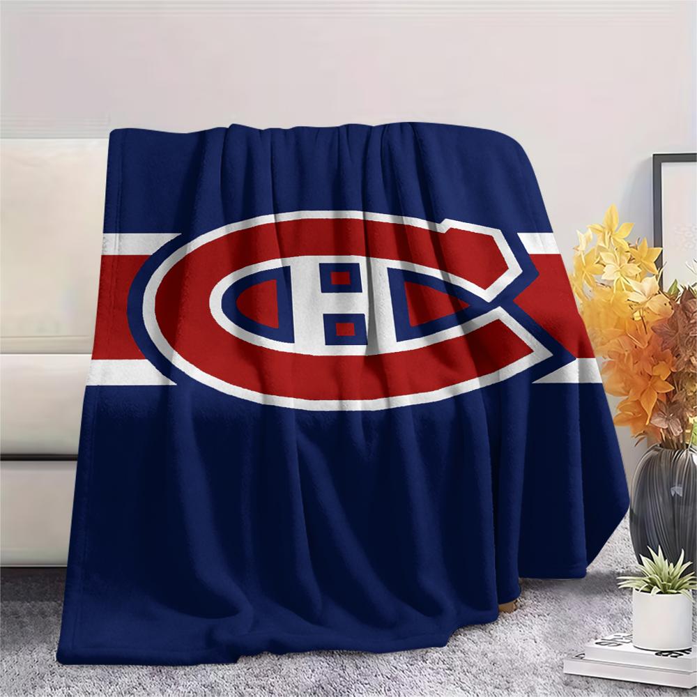 Montreal Canadiens Print Flannel Blanket, High Quality Comfortable for All Seasons, Home Decor, Warmth and Comfort, Perfect for Christmas Gifts