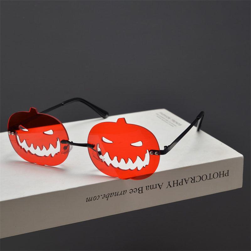 Halloween Pumpkin Glasses: Celebrity Cosplay Funny Sunglasses for Couples