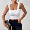 2026 Spring/Summer Women's Milk Silk Wide-Shoulder Camisole, Short Slim-Fit Versatile Top