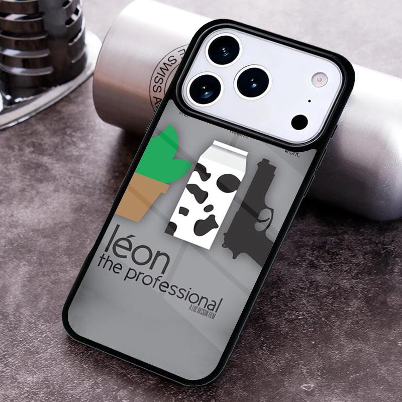 

Leon Movie Phone Case for iPhone 17 16 15 Pro Max Air 14 13 12 11 Plus Shockproof Capa Cover iPhone 15