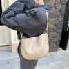 Bucket Bag Cowhide Saddle Bag Single Shoulder Crossbody Bag Women's Premium Commuter Underarm Bag