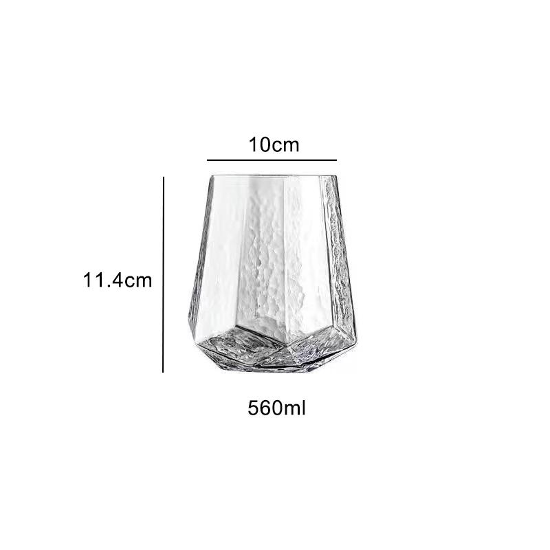 Diamond Red Wine Glass Cup High-grade Ins Style Crystal Glass Cups Colored Wine Glasses for Drinks Wineglass Champagne Flute Bar 1pcs