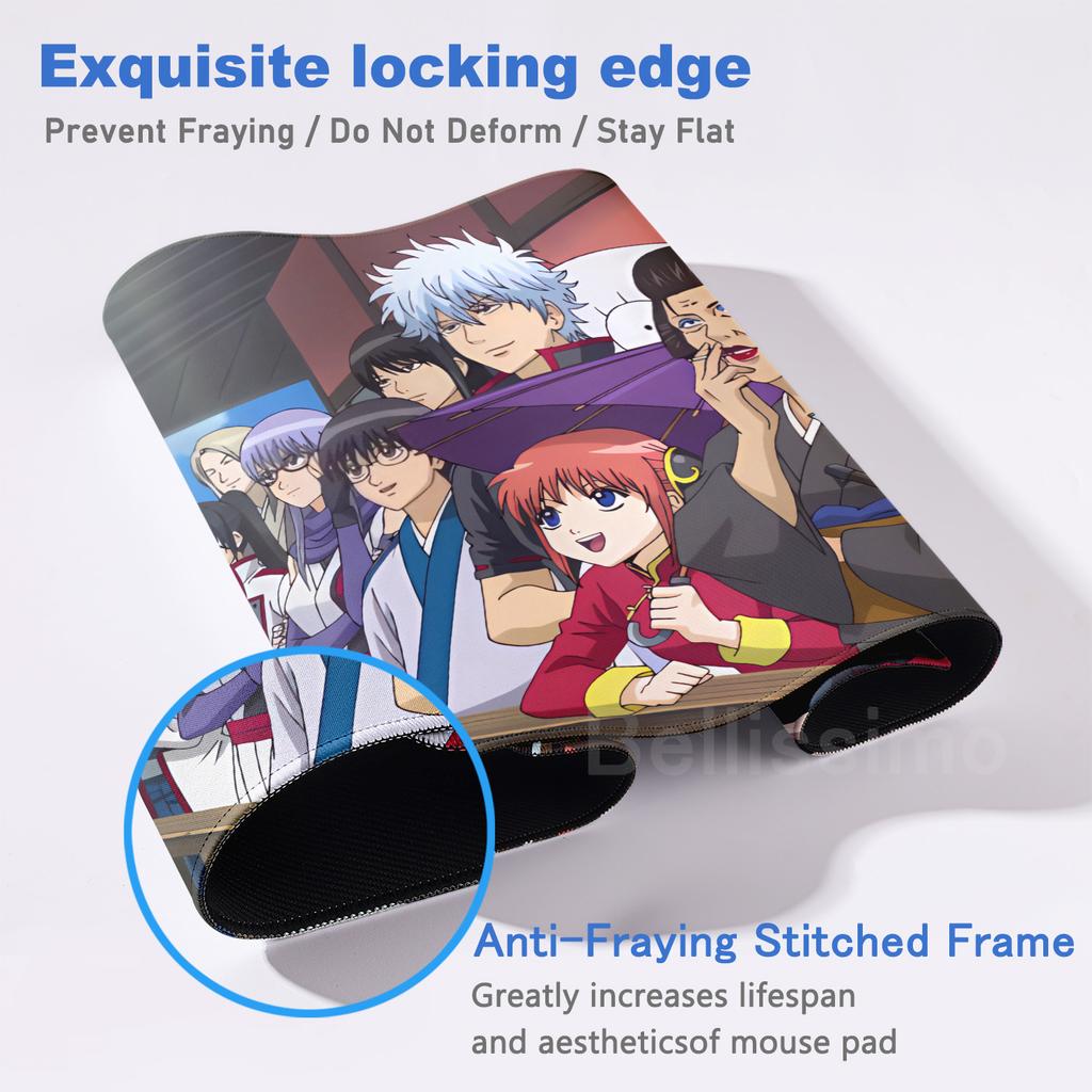 Anime xxl-Gintama Mouse Pad Anti-slip Offices Accessories Gaming Mousepad Desk keyboard Mat Office Rug Gamer Rubber Mats