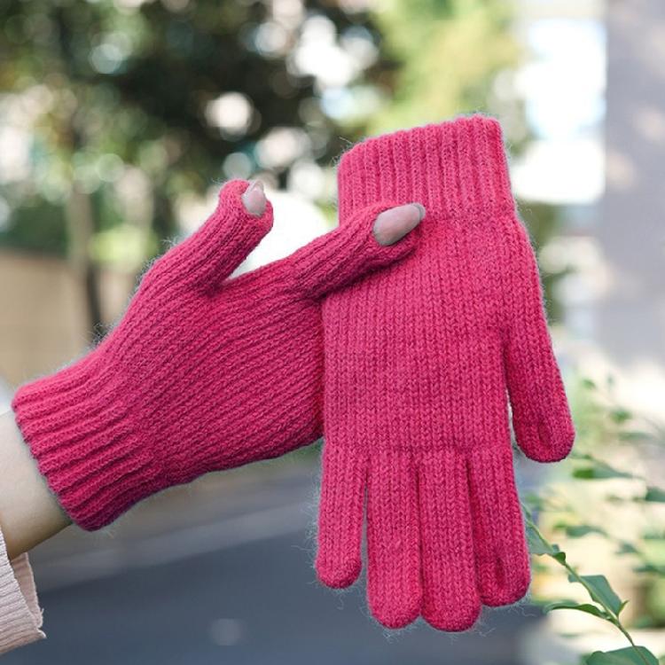 Cold Weather Stretchable Gloves Fleece Liner Gloves Screen Touch Windproof Hand Protections Handwear For Daily Wear