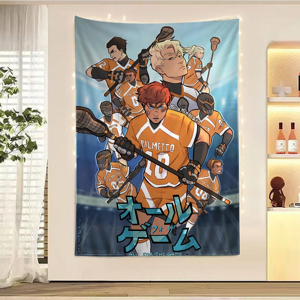 AFTG All for the Game Cartoon Tapestry Wall Hanging Decoration Household Home Decor