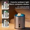 Multicolor Light Wax Warmer Aluminum Alloy Oil Burner Multi-functional Aroma Lamp  Bedroom Decor