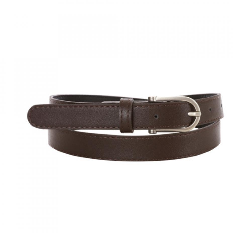 Shop Women Domestic Matte Ring Buckle Belt Brown Tu Wbt 0745