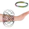 Spinner Ring Arm Magic Kinetic Spring 3D Bracelet Spring Fidget Ring Rainbow Interactive Spring Toy Gift For Adult Stress Relief