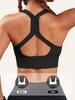 Wire-free Sports Bra, Running Bra, Shockproof, Backless, With Removable Breast Pads
