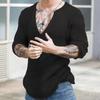 Maglioni da Uomo Autunno Inverno Scollo a V Casual Moda Maschile Manica Lunga Tinta Unita Versatili Maglie Lavorate a Maglia Maglioni Top da Gentmen