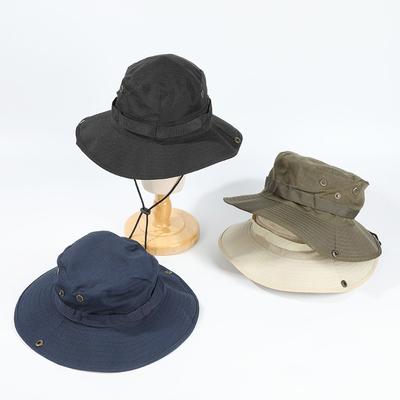 Outdoor Tourism UV Protection Mountaineering Fisherman Hat Leisure Jungle Round-brimmed Hat Cycling Breathable Fishing Sun Protection Hat