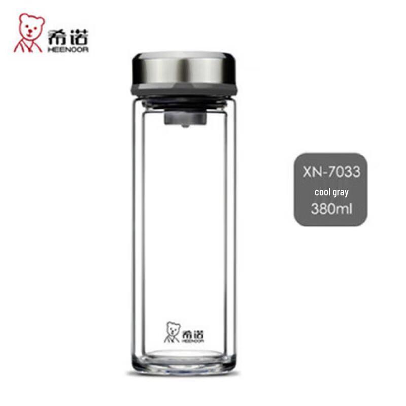 Xinuo Double Wall Glass Tea Infuser Mug