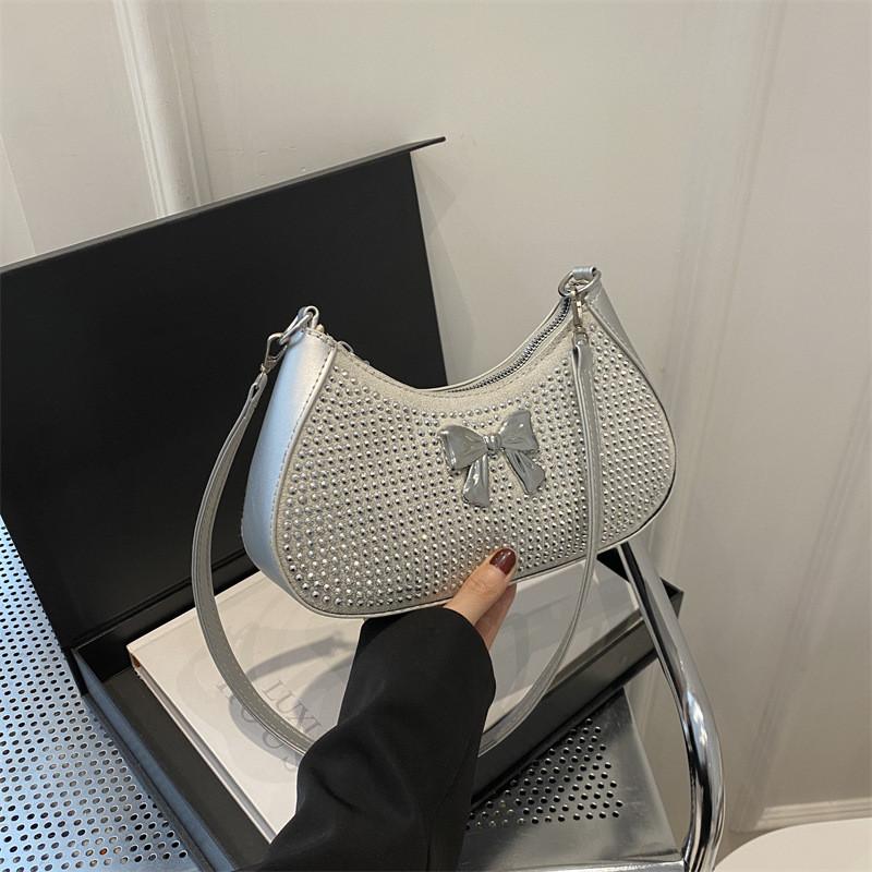 Dumpling Bowknot Shaped Single Shoulder Underarm Bag Handbag Women Fashion Gift