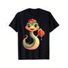 Tier Schlange 3D-gedruckte T-Shirts Lässig und Bequem Kurzärmelig Kinder Jungen T-Shirts