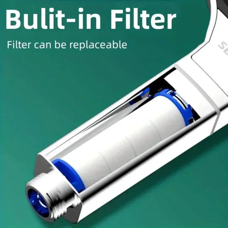 High Pressure Large Panel Shower Head Square 13CM Bathroom Shower Head Filter Element 3 Mode Bathroom Shower Tool Home Shower