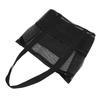 Beach Mesh Bag Large Capacity Lightweight Portable Beach Shoulder Handbag for Travel Shopping Camping Pool