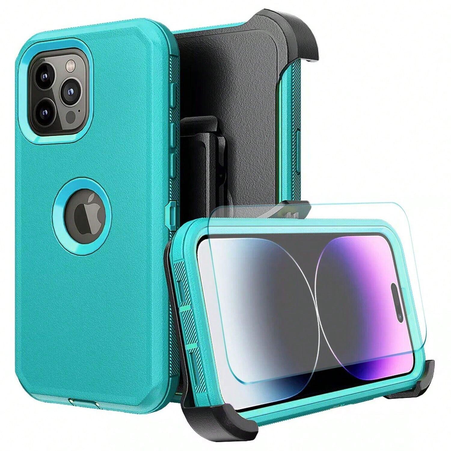 

Phone Cover Shockproof Holster Screen Glass For iPhone 17 16 Pro Max 15 14 13 12 11 XR XS MAX Case iPhone 17 Pro Max чирковый
