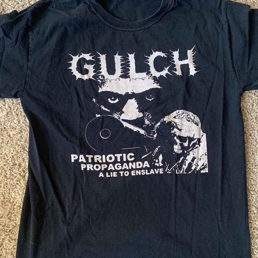 

Gulch Band Short Sleeve Cotton Black All Size Shirt OM302 Unisex T-Shirt XXXL