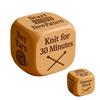 1/2/3/5/6/8Pcs Wooden Quilter Dice with 6 Engraved Quilting Tasks Solid Wood Quilting Embroidery Knitting Projects Baking Drinking Decision Dice Tools