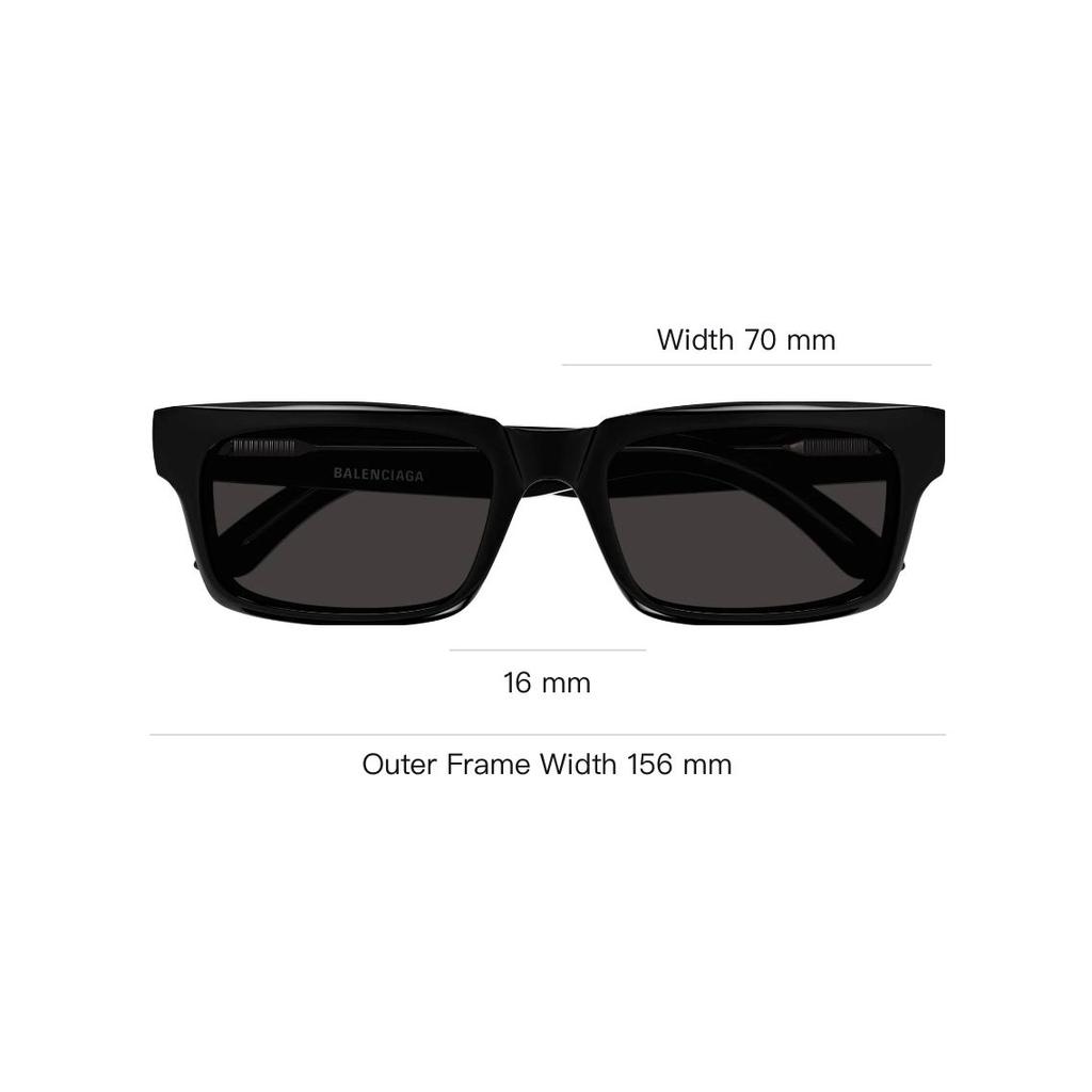 Balenciaga Logo Cat Eye Sunglasses Unisex sunglasses Black BB0345S001