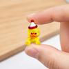 Personalized Desk Toy 3D Printed Angry Yellow Duck Ornament, Funny Gag Gift Decoration, Cute Miniature Figurine for Home Office Decor Animal