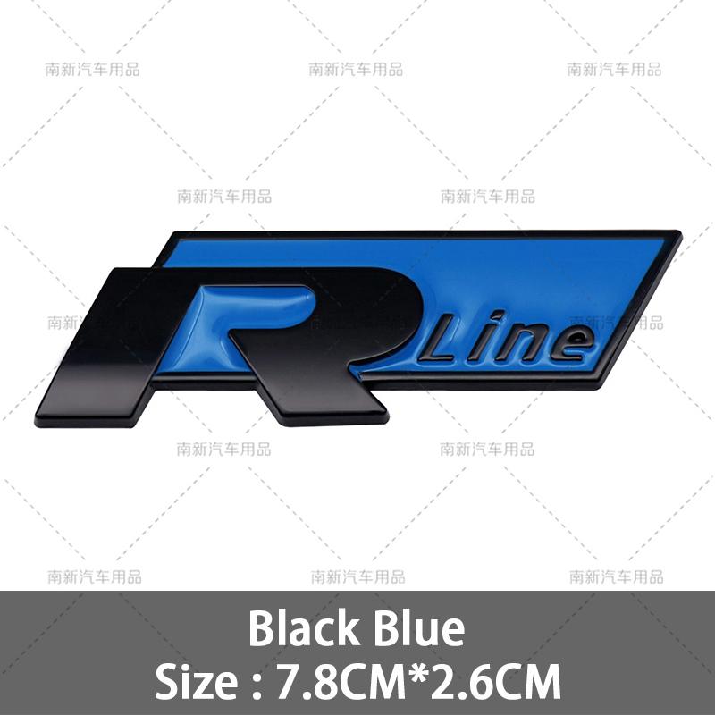 2026 Hot For VOLKSWAGEN VW 3D Metal R Line Logo Rline Badge Car Front Grille Emblem Stickers for Volkswage Polo Passat B5 B7 Gol