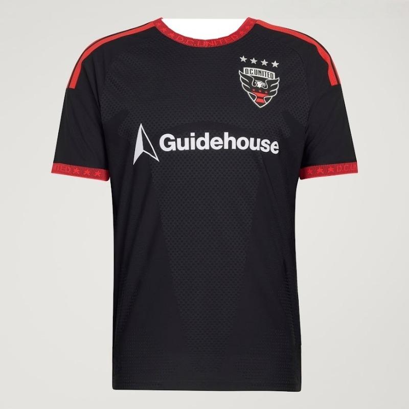Camiseta de Local DC United 2026 Nueva Camiseta de Fútbol para Hombre Patrocinador Guidehouse Camiseta de Fútbol MLS Versión para Aficionados Kit Negro Rojo