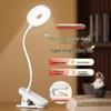 Dimmable Clip-on Desk Lamp, Eye Protection, Dual Use (Plug-in/Battery), for Bedside, Children's Study, and Dormitory Reading.