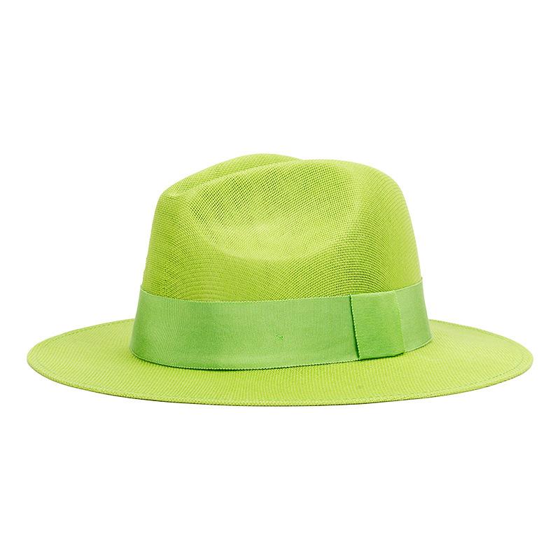 Men'S Hat Panama Hat French Summer Large Brim Hat Retro British Panama Hat Outdoor Travel Beach Sun Hat Sombrero Hombre