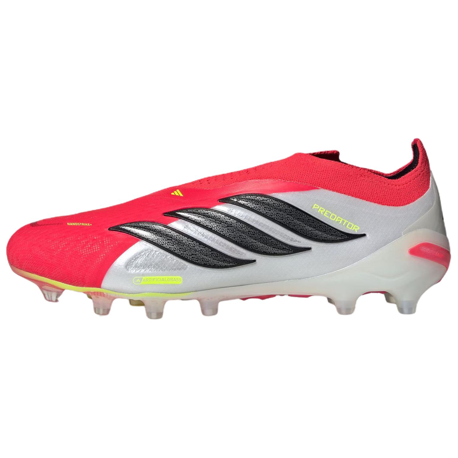 adidas Predator Elite Laceless AG Lucid Red Core Black Cloud White Unisex Sneakers JR7838 41⅓