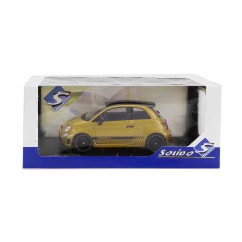 Solido Fiat Abarth Diecast Car 1/18 Scale Fiat F595 Abarth 2024 (Yellow)