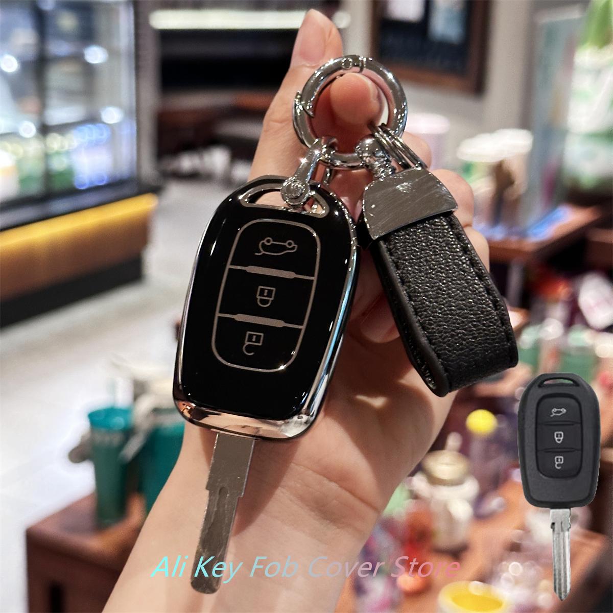 

Чехол для ключа с брелоком для ключей автомобиля Renault Kwid Traffic Symbol Dacia Sandero Logan Duster 2016 2017 2018 Fob Shell Cove