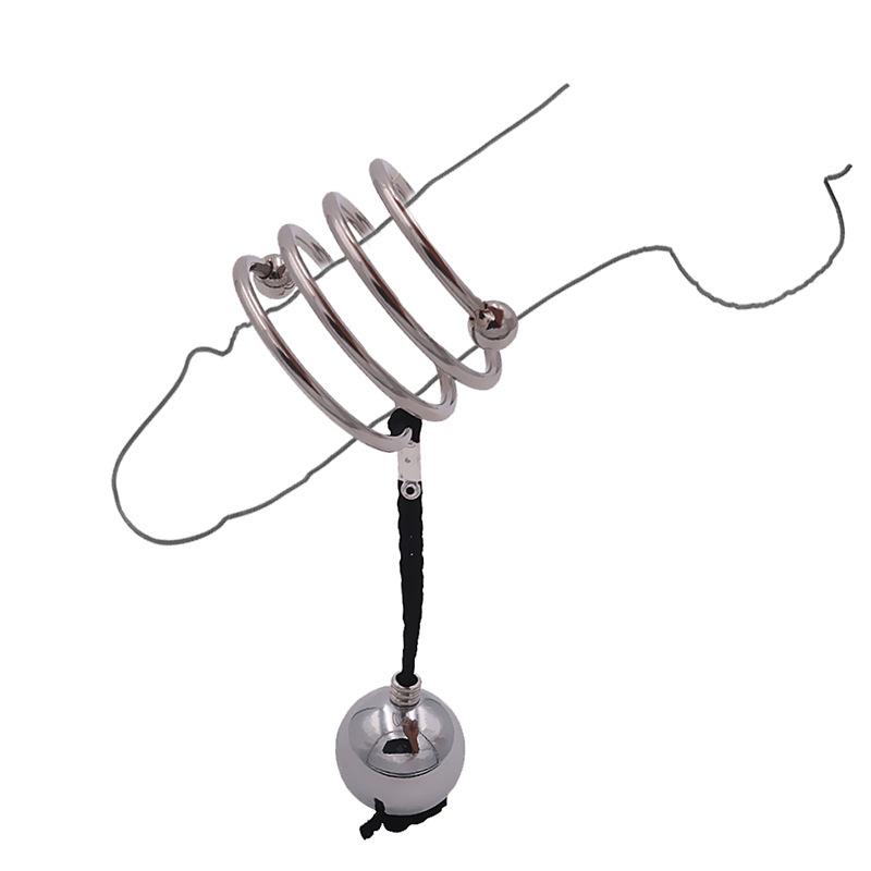 Penis Pendant Weight Bearing Ball Physical Tensioner Penis Lantern Ring Couple Passion Sex Aid Tool for Men